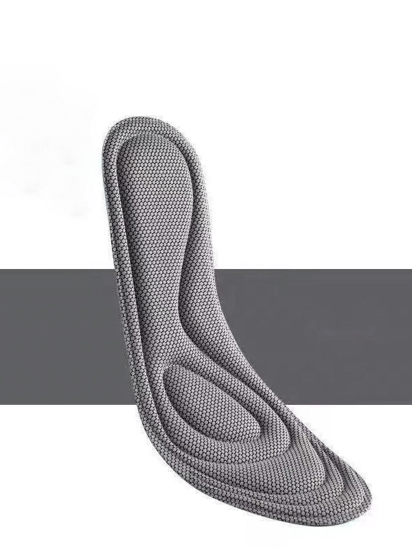 Antibacterial massage insole for sports shoes, made from memory foam, quick-drying, shock-absorbent, and sweat-absorbent features.